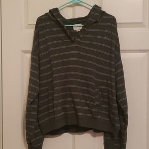 Long American Eagle crop hoodie